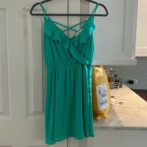 Ruffle tank top flowy dress